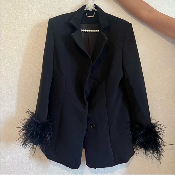 HOUSE OF CB 'Esme' Black Oversized Blazer NWOT - Picture 6 of 8